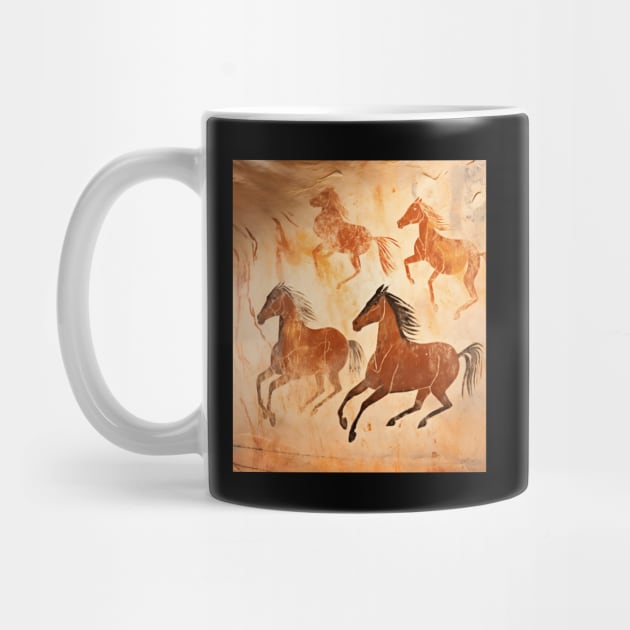 Cave Painting of Horses by MtWoodson